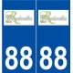 88 Rambervillers logo autocollant plaque stickers ville