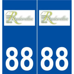 88 Rambervillers logo autocollant plaque stickers ville