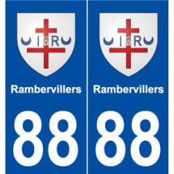 88 Rambervillers blason autocollant plaque stickers ville