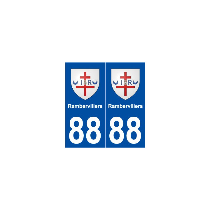 88 Rambervillers blason autocollant plaque stickers ville