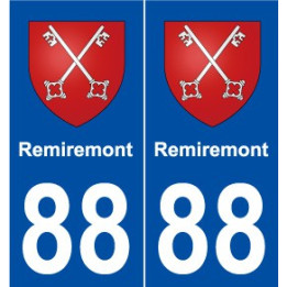 88 Remiremont blason autocollant plaque stickers ville