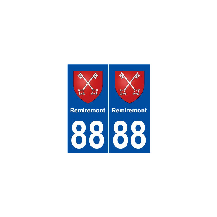 88 Remiremont blason autocollant plaque stickers ville