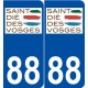 88 Saint-Dié-des-Vosges logo autocollant plaque stickers ville