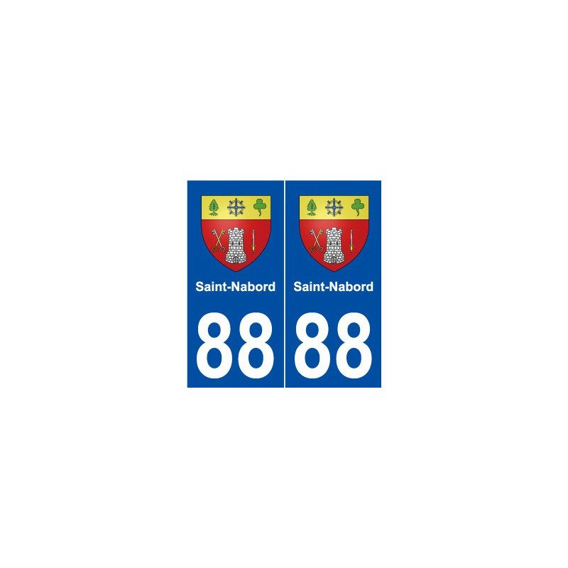 88 Saint-Nabord blason autocollant plaque stickers ville