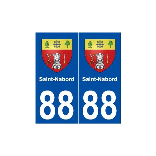 88 Saint-Nabord blason autocollant plaque stickers ville