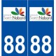 88 Saint-Nabord logo autocollant plaque stickers ville