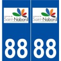 88 Saint-Nabord logo autocollant plaque stickers ville