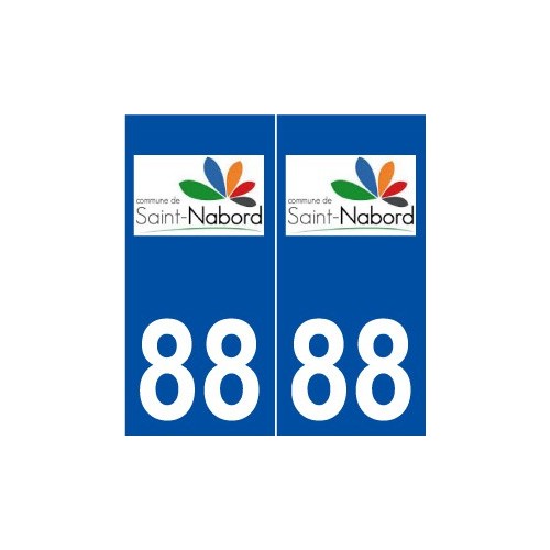 88 Saint-Nabord logo autocollant plaque stickers ville