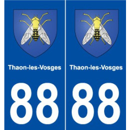88 Thaon-les-Vosges blason autocollant plaque stickers ville