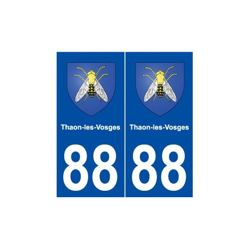 88 Thaon-les-Vosges blason autocollant plaque stickers ville