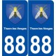 88 Thaon-les-Vosges blason autocollant plaque stickers ville