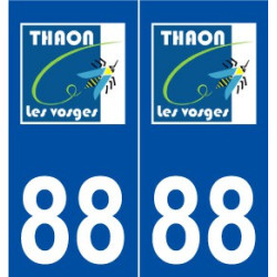 88 Thaon-les-Vosges logo autocollant plaque stickers ville