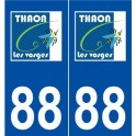 88 Thaon-les-Vosges logo autocollant plaque stickers ville