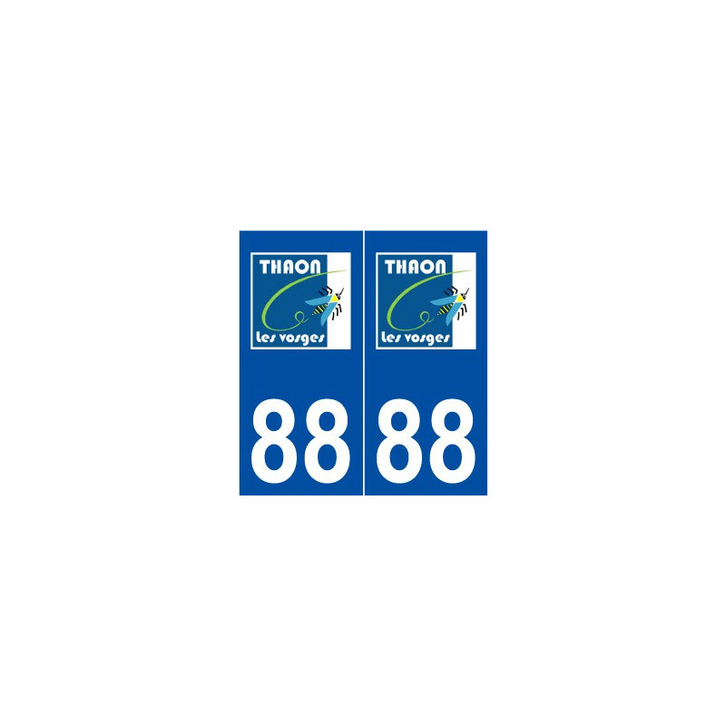 88 Thaon-les-Vosges logo autocollant plaque stickers ville
