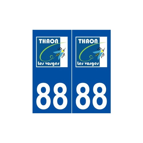88 Thaon-les-Vosges logo autocollant plaque stickers ville