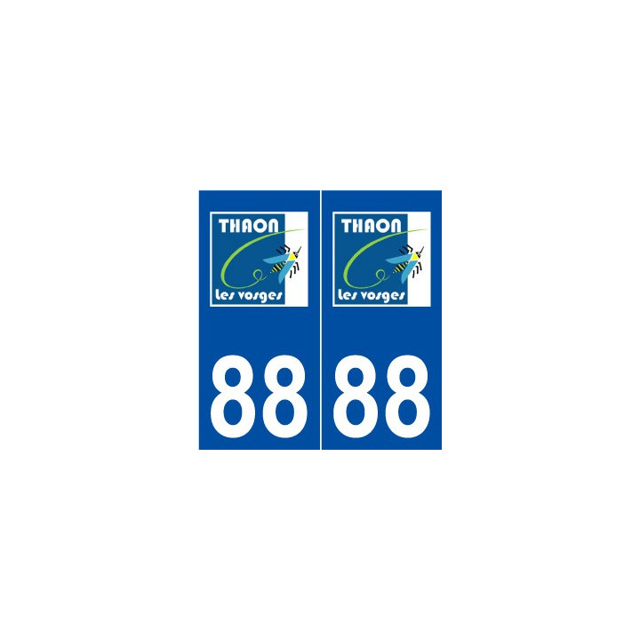 88 Thaon-les-Vosges logo autocollant plaque stickers ville