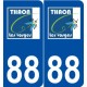 88 Thaon-les-Vosges logo autocollant plaque stickers ville