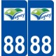 88 Vagney logo autocollant plaque stickers ville