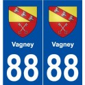 88 Vagney blason autocollant plaque stickers ville
