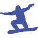 Autocollant snowboard sticker ski couleur