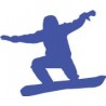 Autocollant snowboard sticker ski couleur