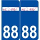 88 Vittel logo autocollant plaque stickers ville