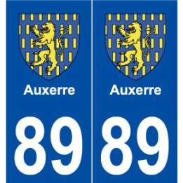 89 Auxerre blason autocollant plaque stickers ville