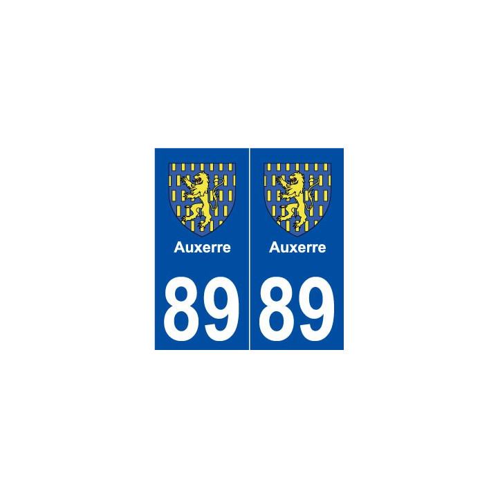 89 Auxerre blason autocollant plaque stickers ville