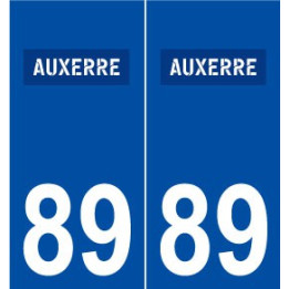 89 Auxerre logo autocollant plaque stickers ville