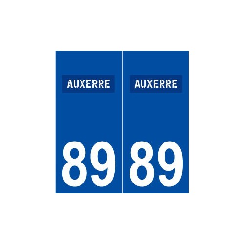 89 Auxerre logo autocollant plaque stickers ville