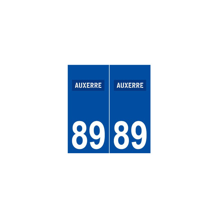 89 Auxerre logo autocollant plaque stickers ville