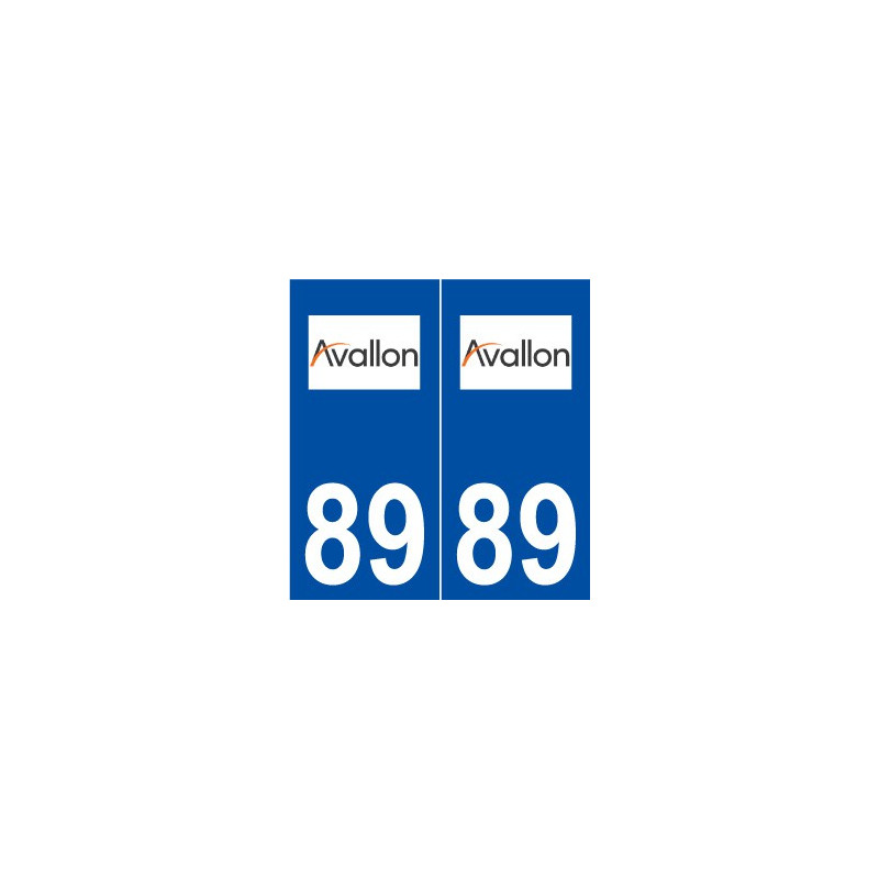 89 Avallon logo autocollant plaque stickers ville