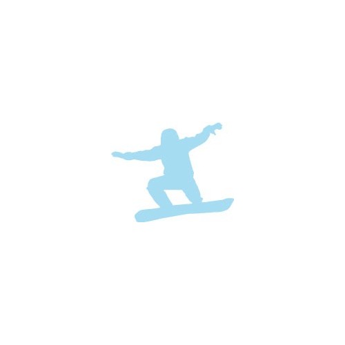 Autocollant snowboard sticker ski couleur