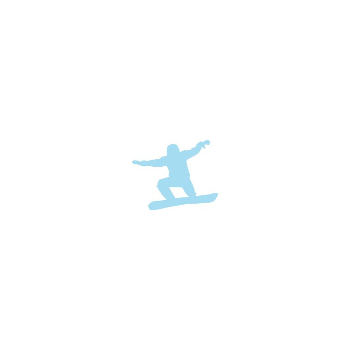 Autocollant snowboard sticker ski couleur