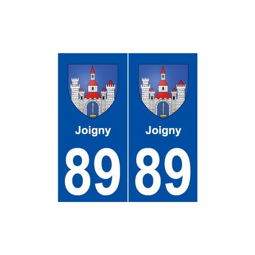 89 Joigny  blason autocollant plaque stickers ville