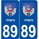 89 Joigny  blason autocollant plaque stickers ville