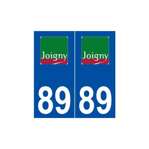 89 Joigny logo autocollant plaque stickers ville