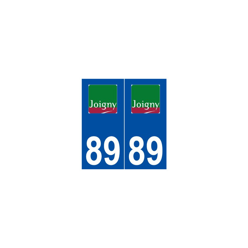 89 Joigny logo autocollant plaque stickers ville