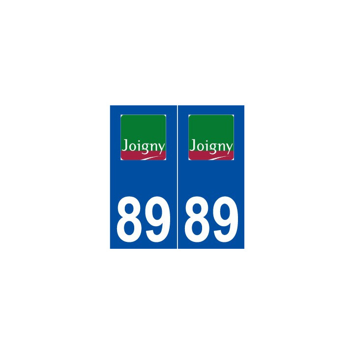89 Joigny logo autocollant plaque stickers ville