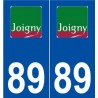 89 Joigny logo aufkleber typenschild aufkleber stadt
