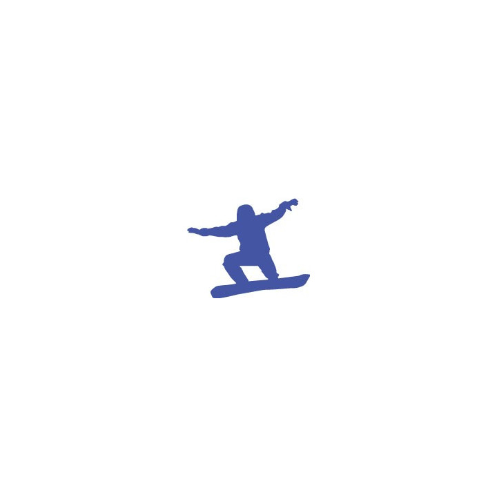 Autocollant snowboard sticker ski couleur