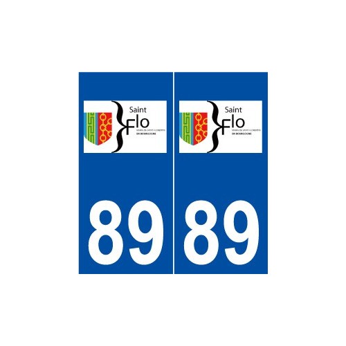 89 Saint-Florentin logo autocollant plaque stickers ville