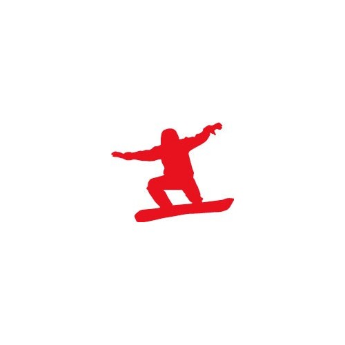 Autocollant snowboard sticker ski couleur logo 1