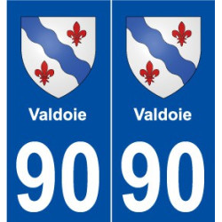 90 Valdoie blason autocollant plaque stickers ville