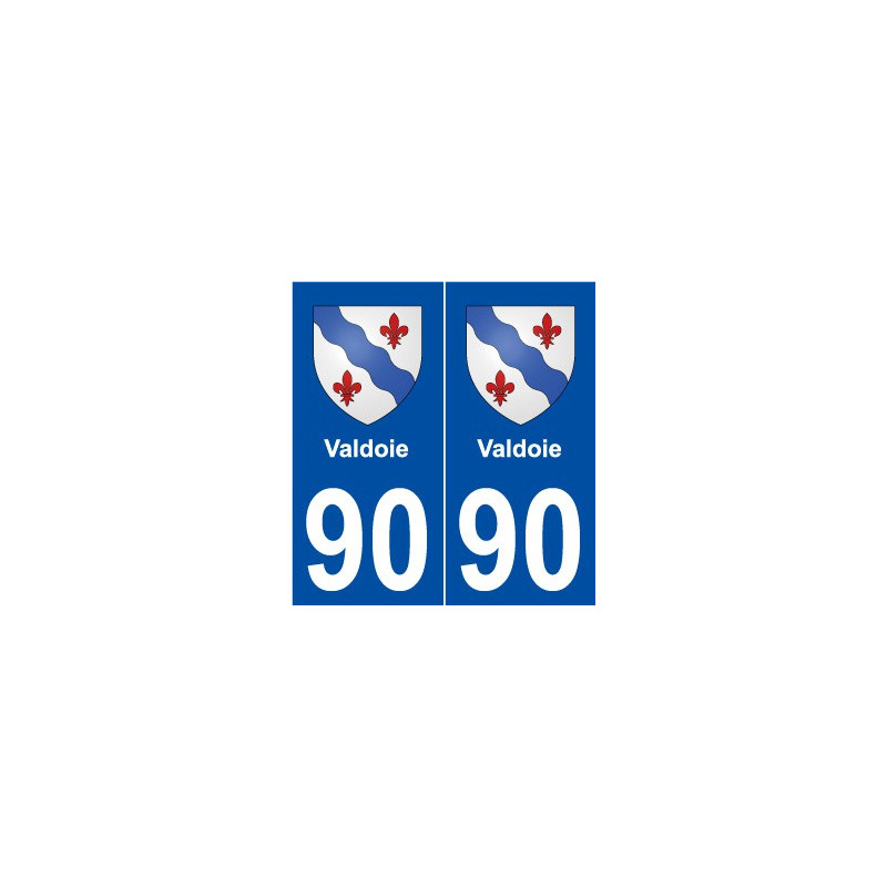 90 Valdoie blason autocollant plaque stickers ville