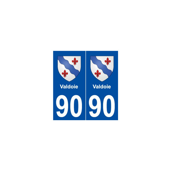 90 Valdoie blason autocollant plaque stickers ville