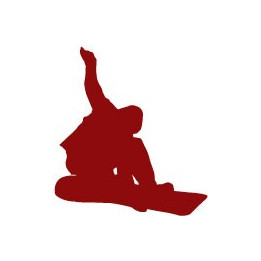 Autocollant snowboard ski couleur sticker logo 2
