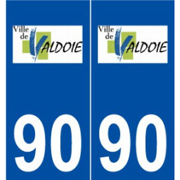 90 Valdoie logo autocollant plaque stickers ville
