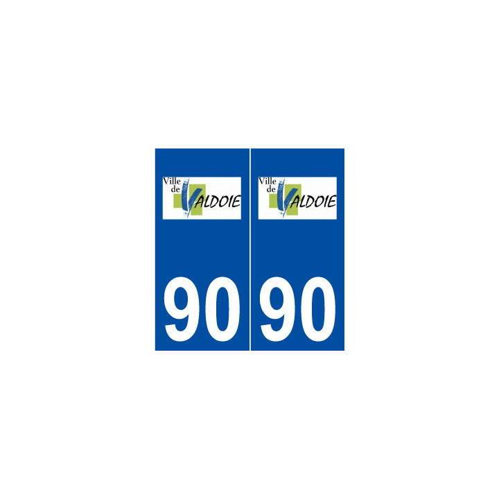 90 Valdoie logo autocollant plaque stickers ville