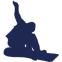 Aufkleber, snowboard sticker ski-farbe-logo 2
